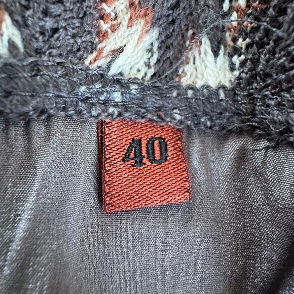 MISSONI Multicolor Paisley Pattern Crochet Mini Skirt - Picture 7 of 9